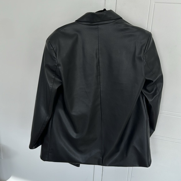 Zara Faux Leather Blazer - Picture 3 of 3